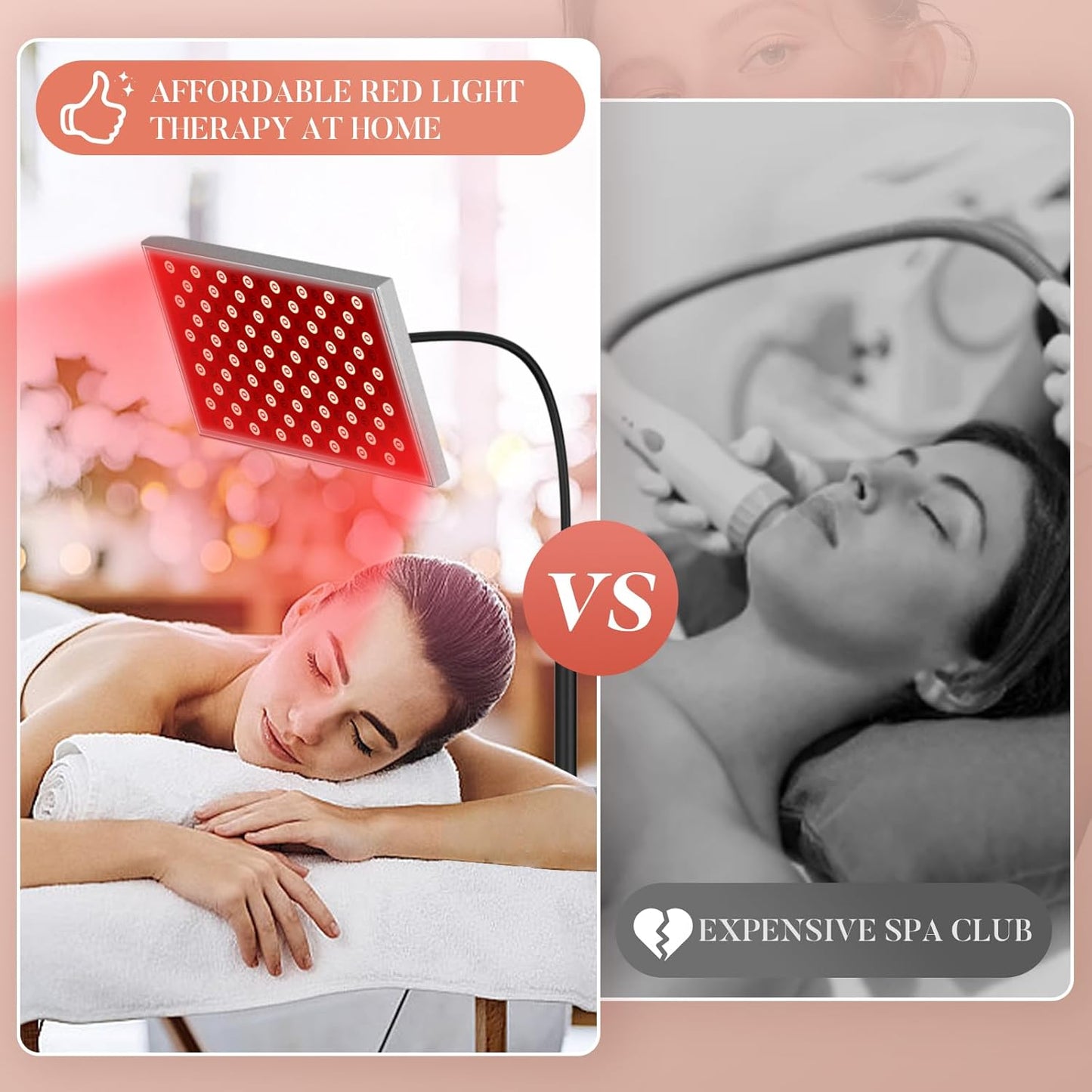 Red Light Therapy Panel Lamp with Stand 660nm & 850nm | i-Venoya