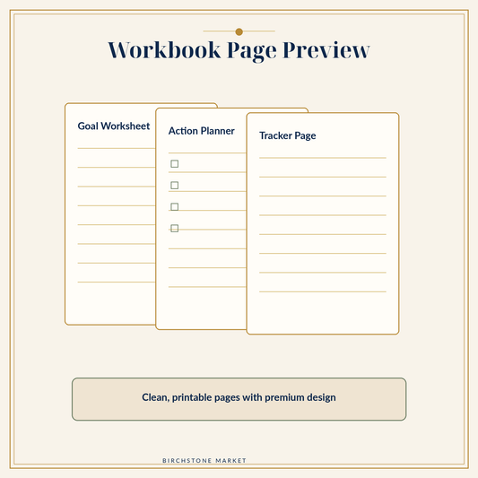 Side Hustle Planner & Launch Workbook Printable PDF