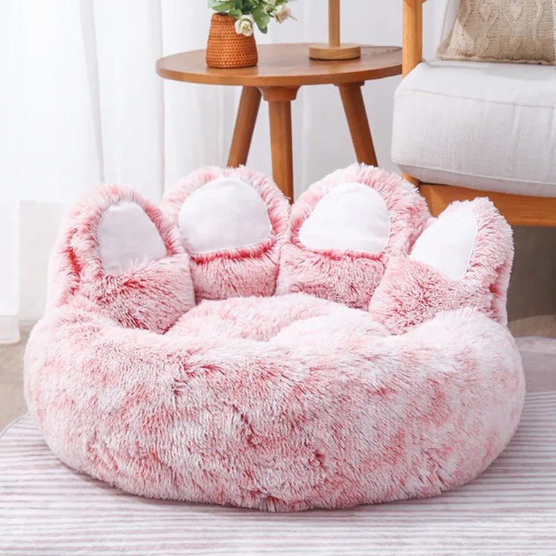 Bear Paw Fluffy Pet Sofa Bed for Dogs & Cats