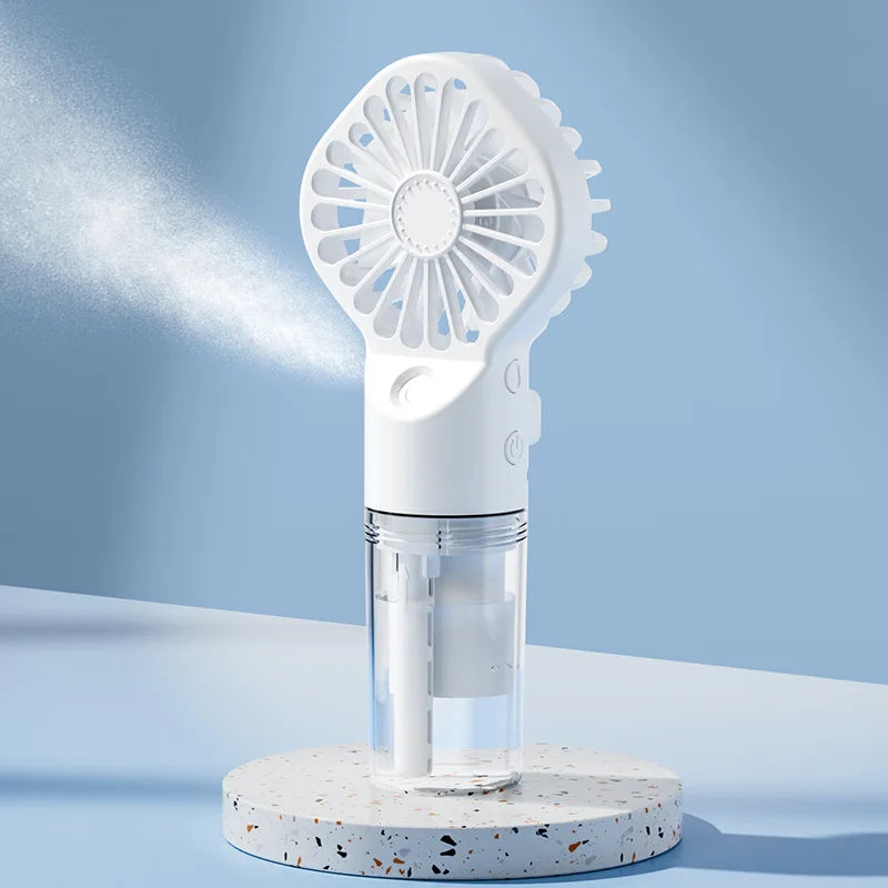 Portable 3-in-1 Cooling Mist Fan with LED Night Light