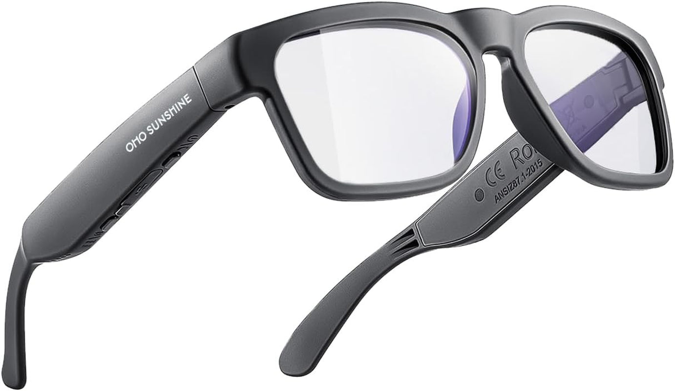 OhO Sunshine Bluetooth Audio Sunglasses – Open Ear Sport Glasses