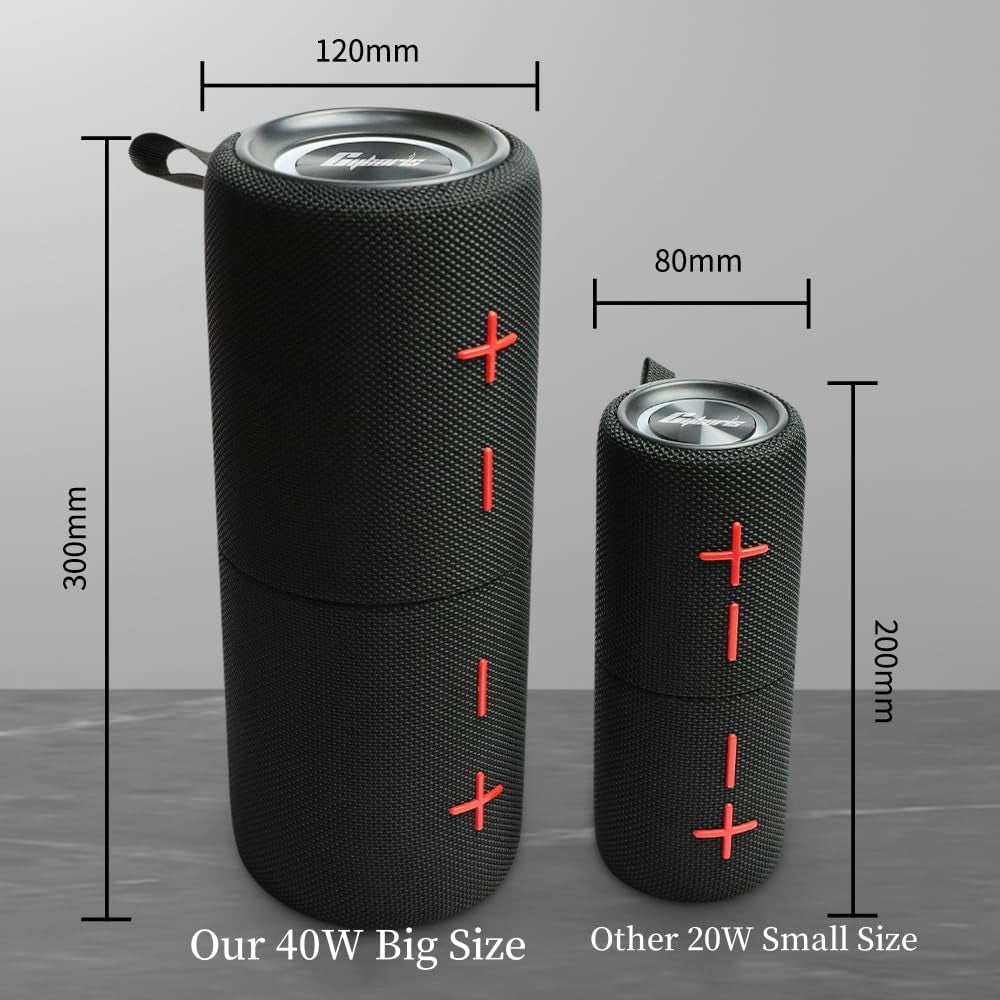 2-in-1 Splittable Bluetooth Speaker with 40W Stereo Sound