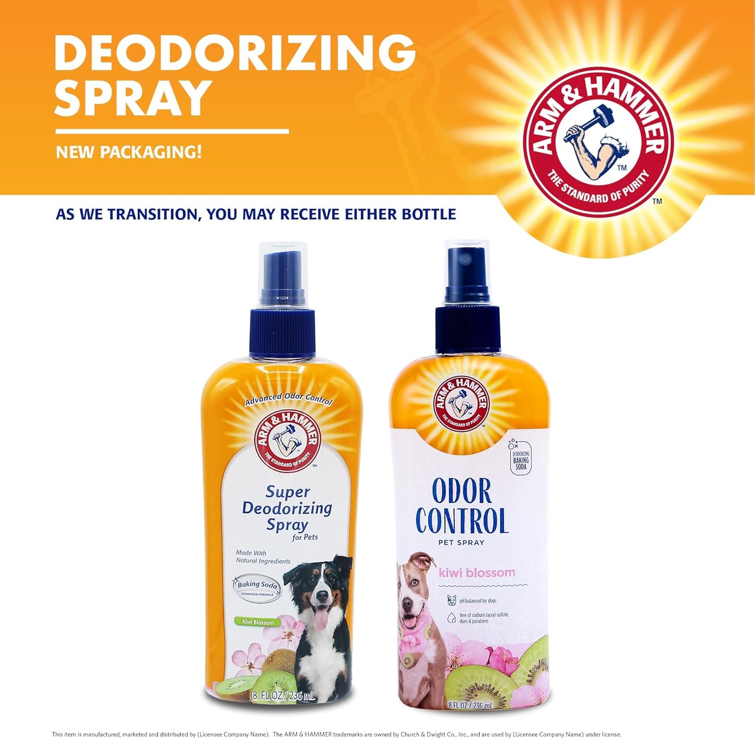 Arm & Hammer Super Deodorizing Dog Spray – Kiwi Blossom 8 oz