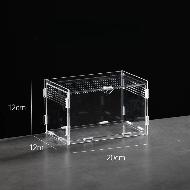 Home & Garden Pet Product Insect Supplies Boxes Reptile Product Hermit Crab Gecko Feeding Tank Assembled Acrylic Transparent Box