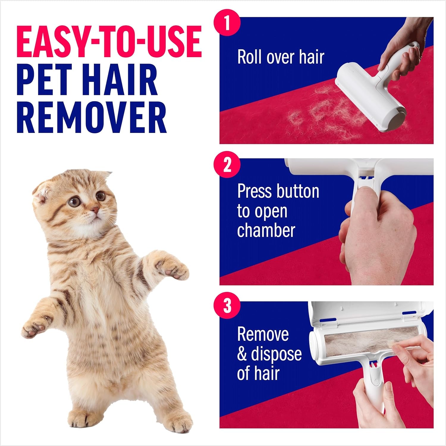 ChomChom Roller Pet Hair Remover – Reusable Dog & Cat Fur Roller