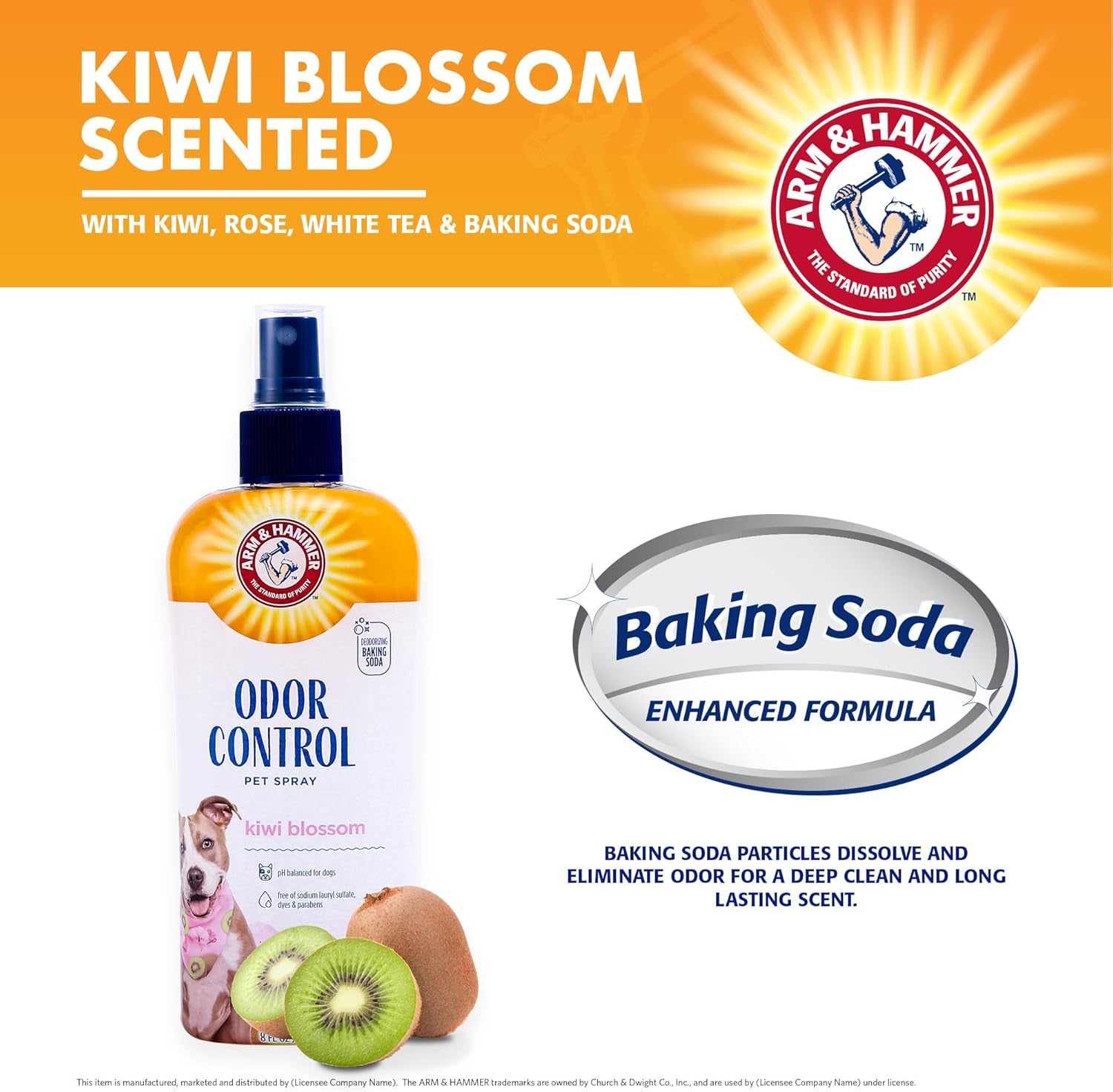 Arm & Hammer Super Deodorizing Dog Spray – Kiwi Blossom 8 oz