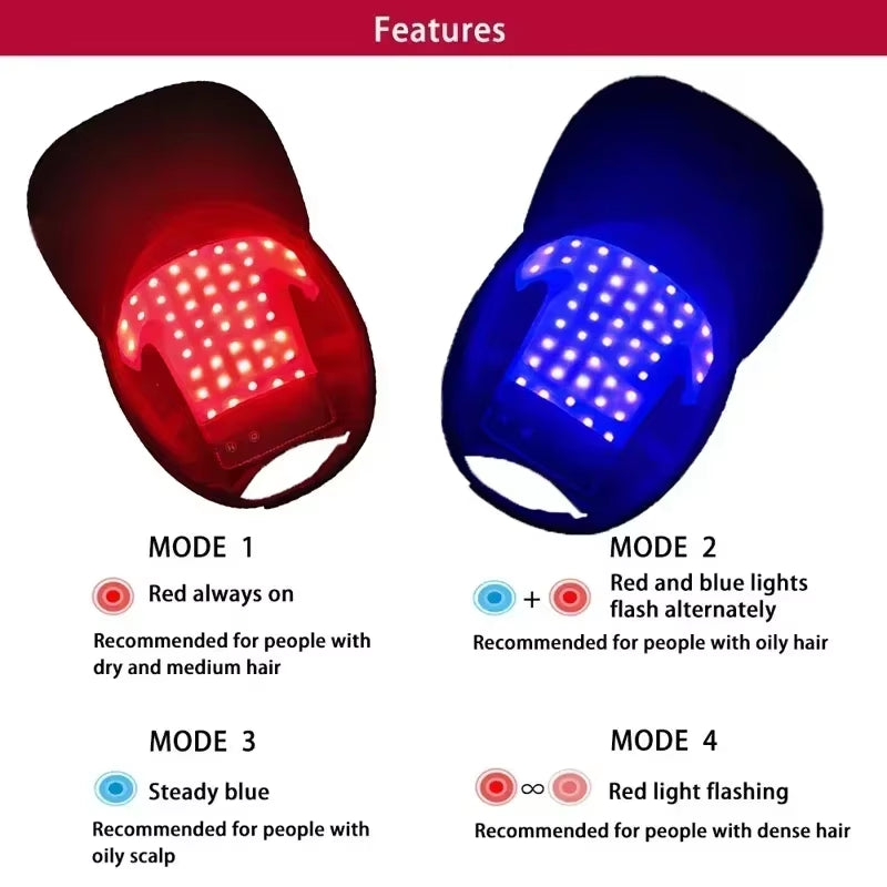 Red Light Scalp Therapy Cap – At-Home LED Hair Care Device
