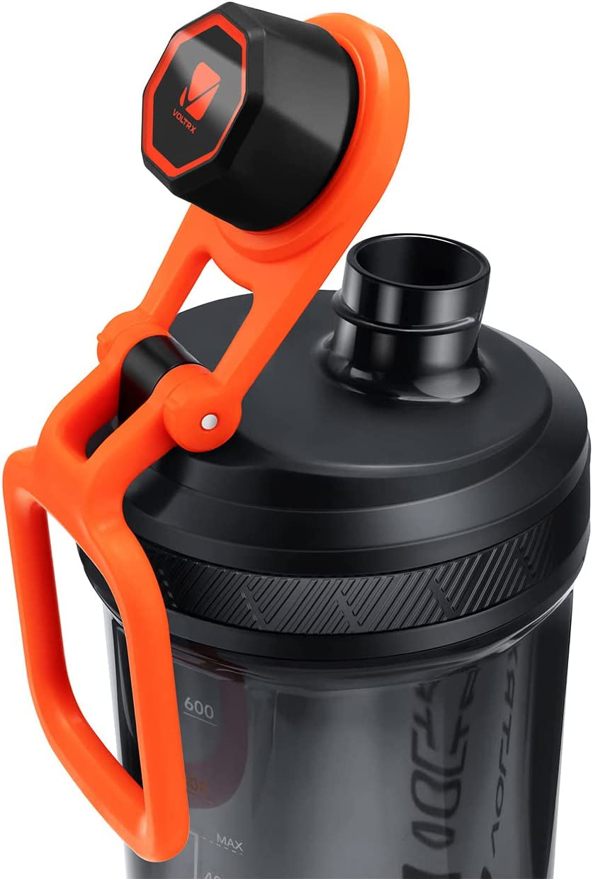 VOLTRX Gallium Electric Protein Shaker Bottle – USB-C Rechargeable 24oz