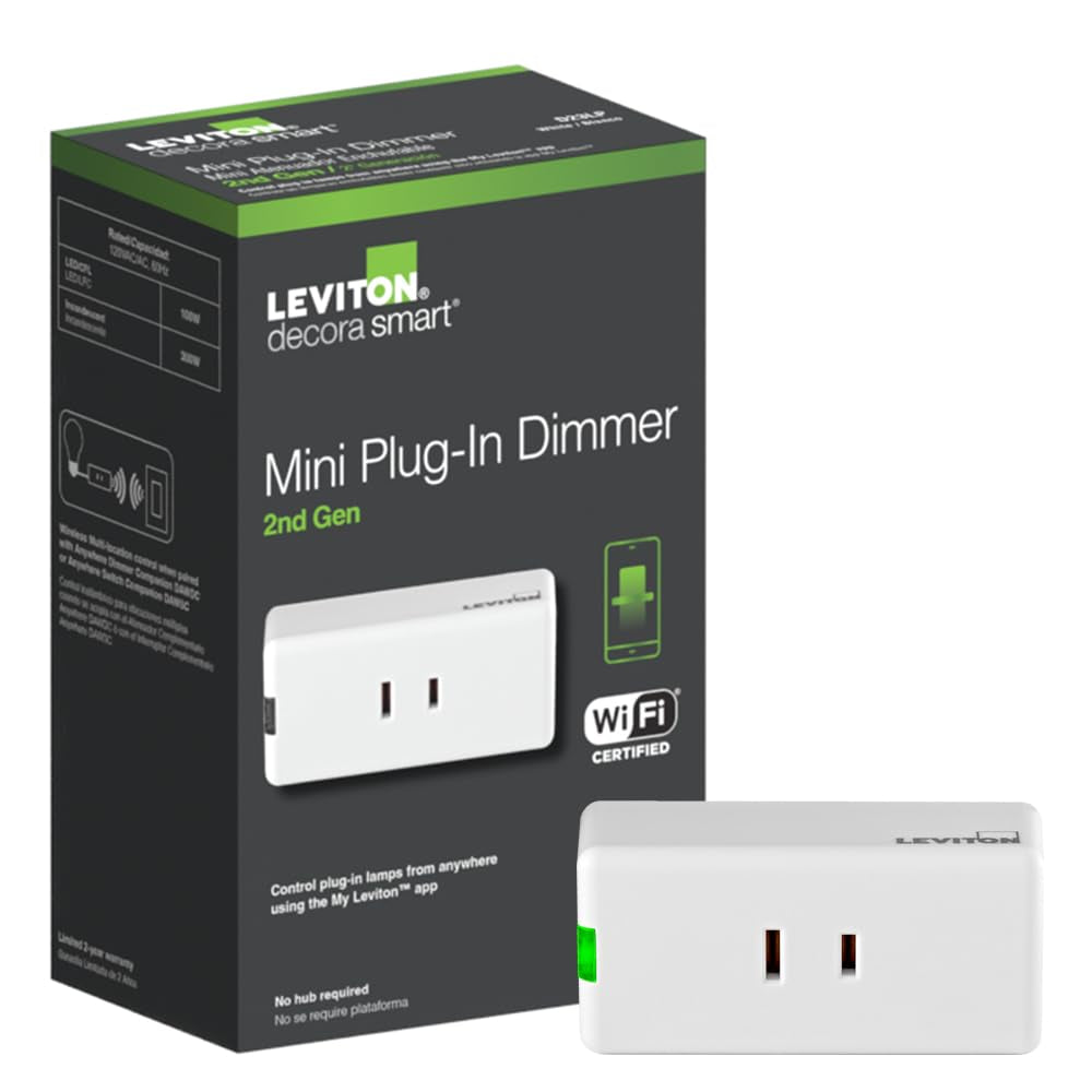 Decora Smart Switch, Wi-Fi, Works with Matter, Alexa, Google Assistant, Apple Home/Siri & Wired or Wirefree 3-Way, Neutral Wire Required, D315S-1RW, White