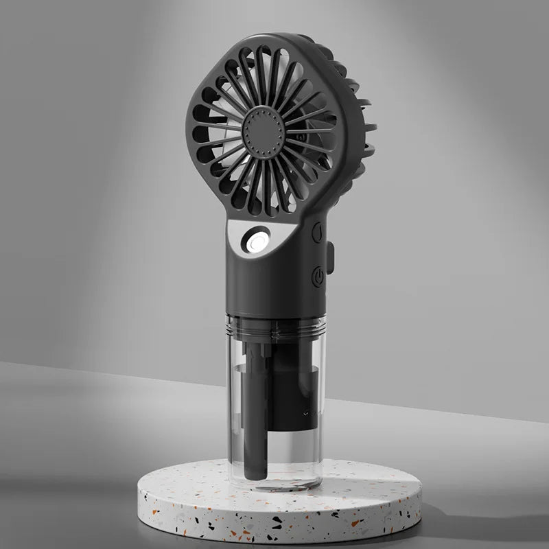 Portable 3-in-1 Cooling Mist Fan with LED Night Light