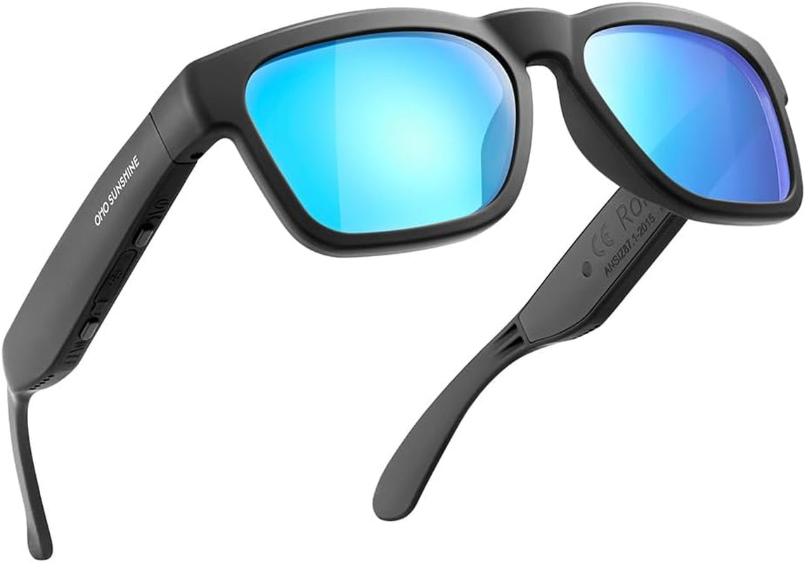 OhO Sunshine Bluetooth Audio Sunglasses – Open Ear Sport Glasses