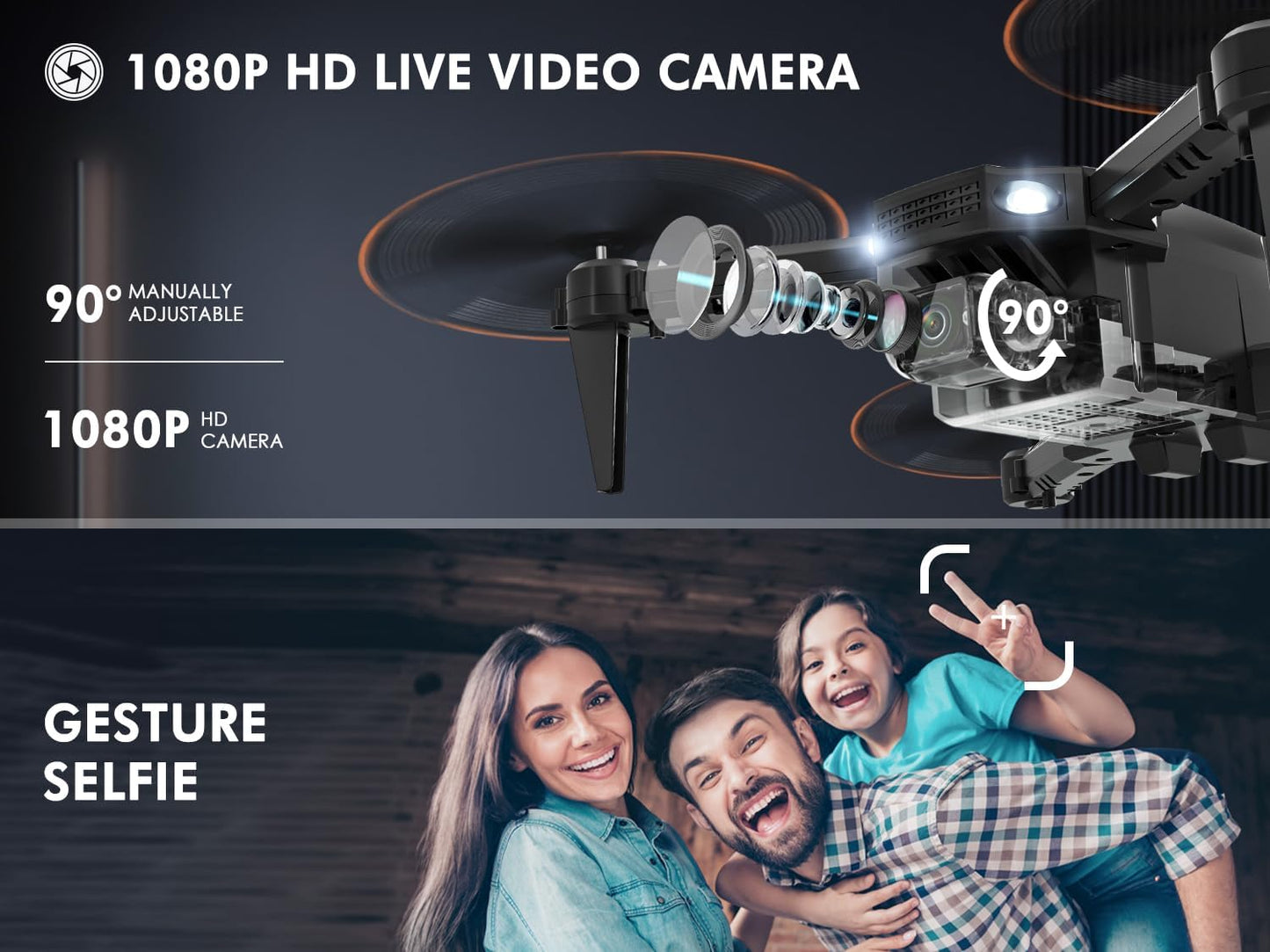 Mini Drone with 1080P Camera – Remote Control FPV Drone for Kids