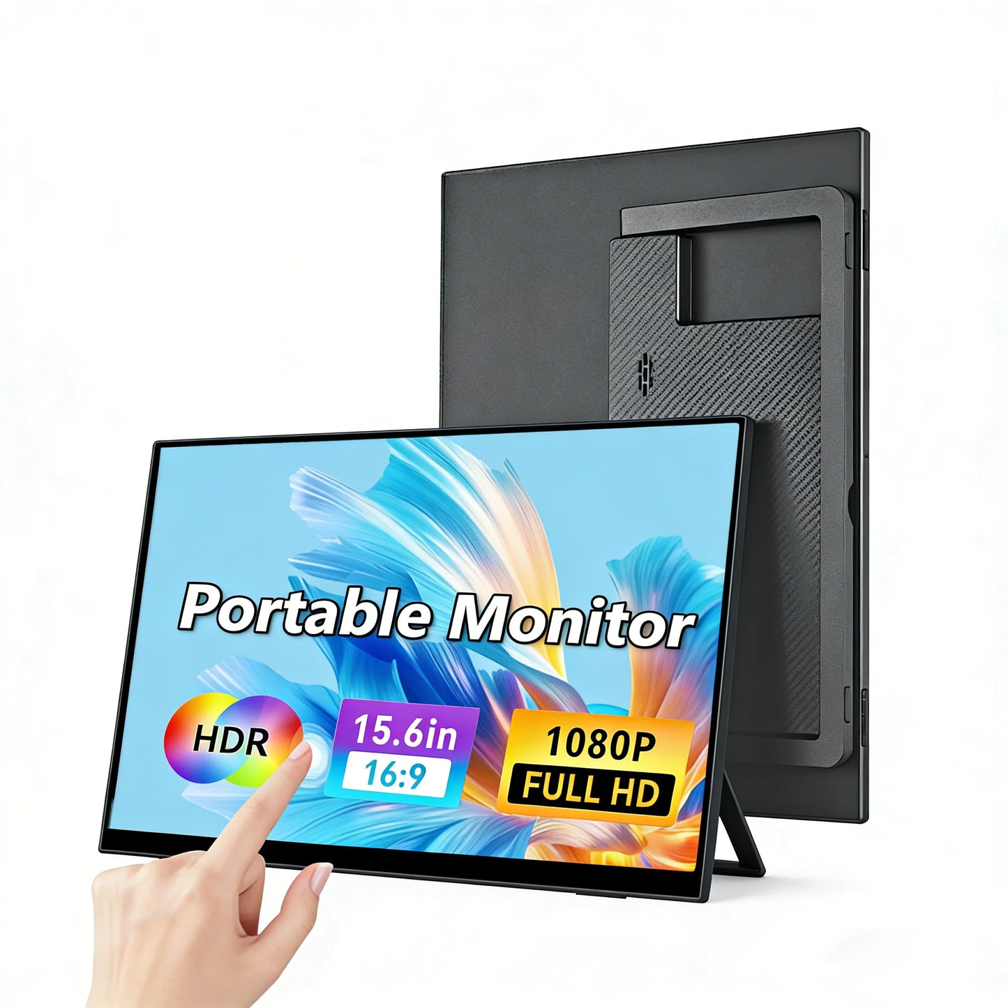 15.6-Inch Portable FHD Monitor for Laptop, Switch, PS5 & Work