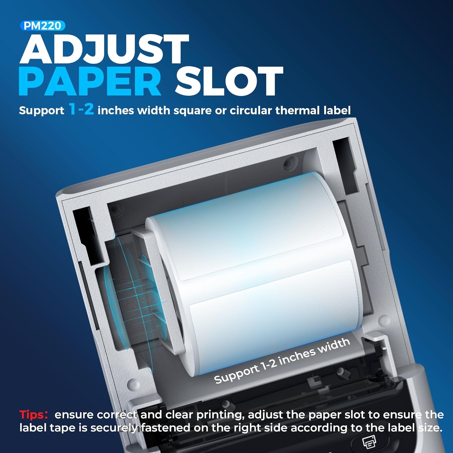 Nelko PM220 Portable Bluetooth Thermal Label Printer for Small Business