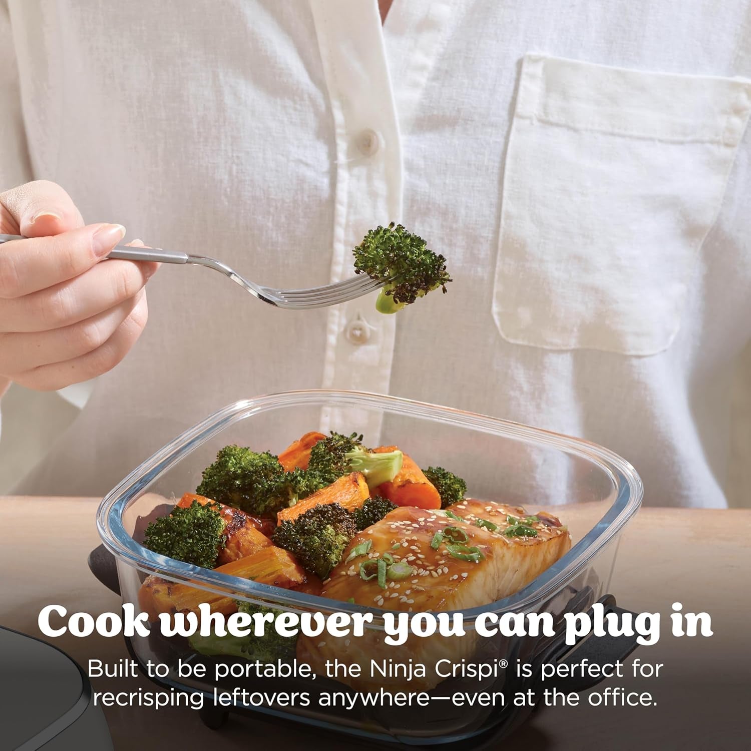 Ninja Crispi 4-in-1 Portable Glass Air Fryer Cooking System