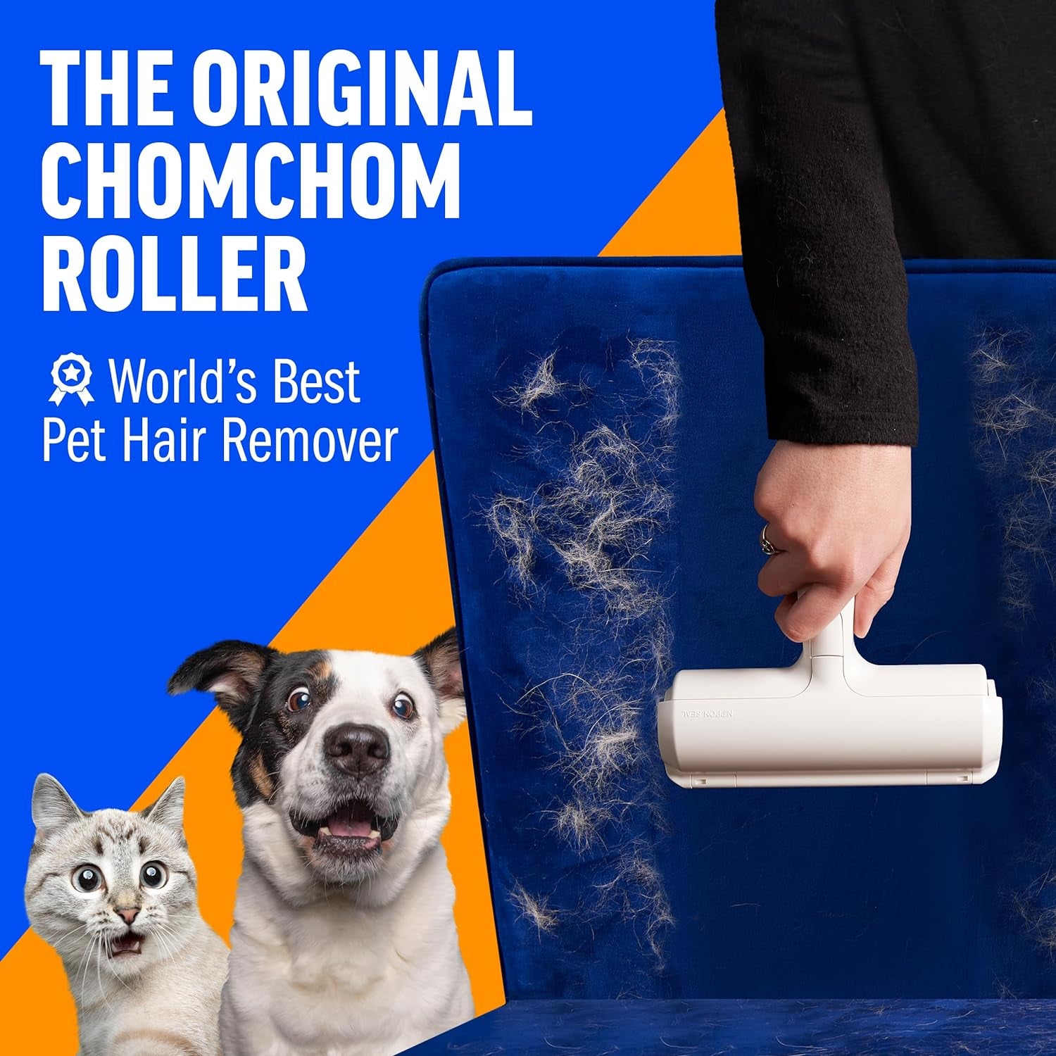 ChomChom Roller Pet Hair Remover – Reusable Dog & Cat Fur Roller