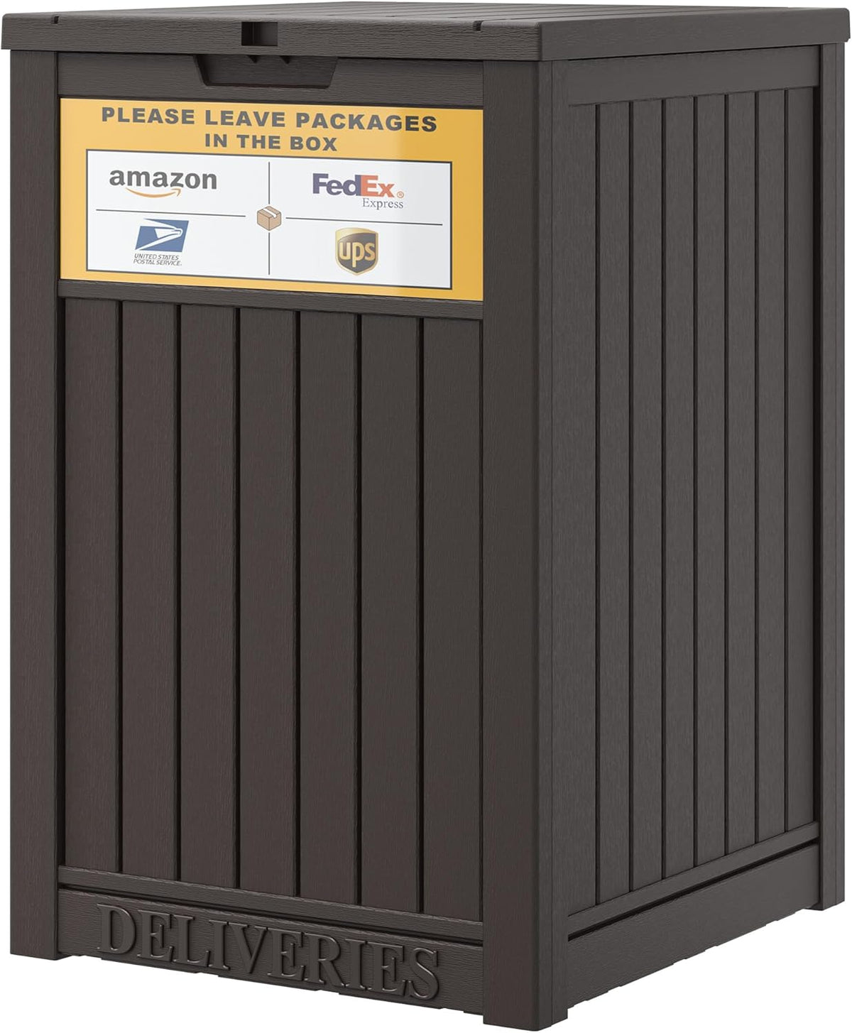 Package Delivery Box for Outside, Brown