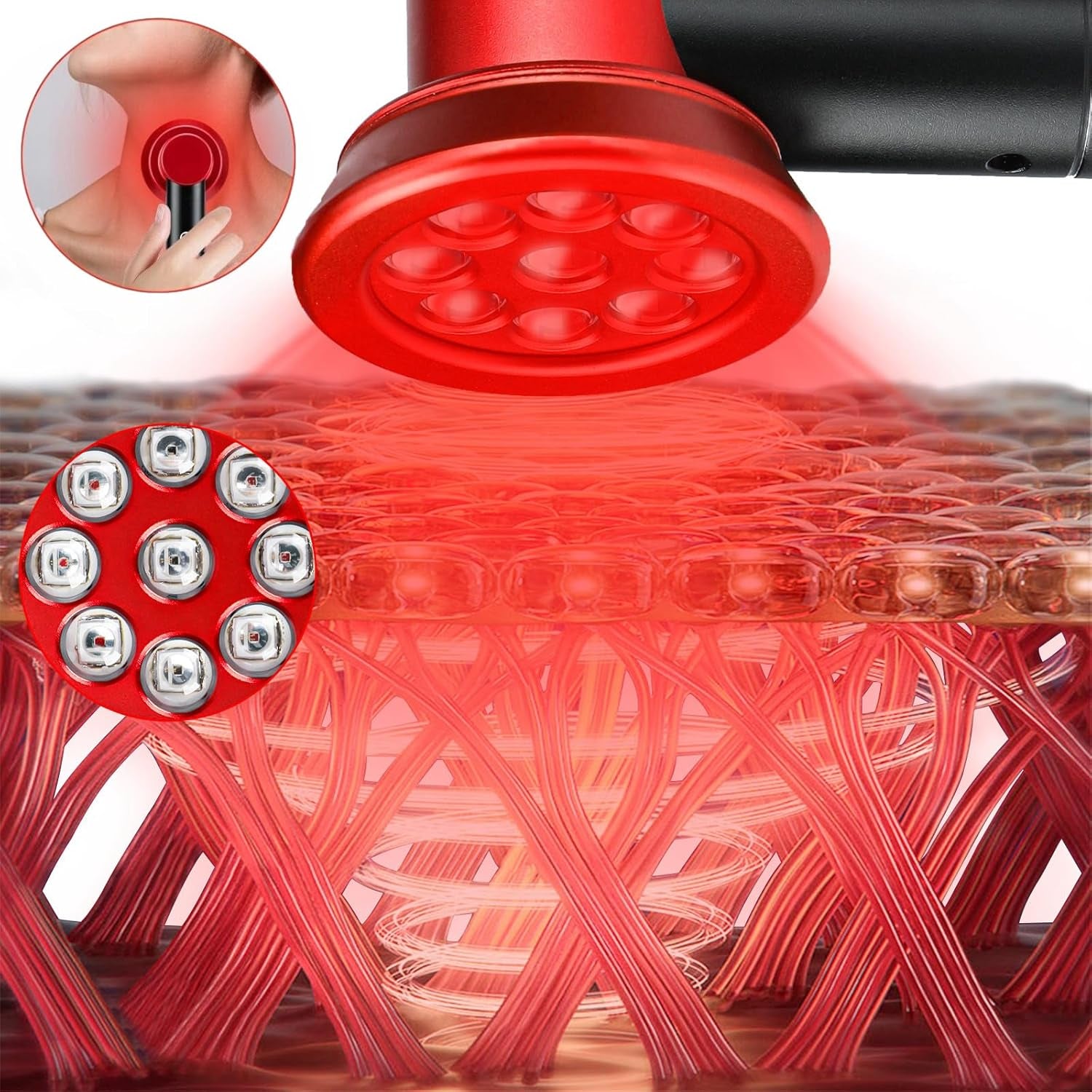 Handheld Red Light Therapy Device 630/660/850nm | NINSI