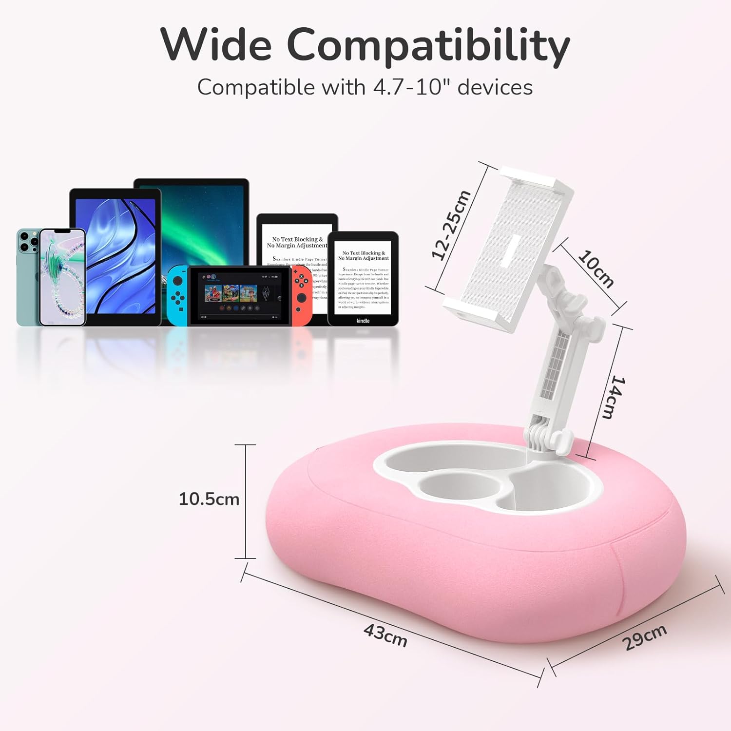 Tablet Pillow Stand for iPad, Samsung Tablets & Phones