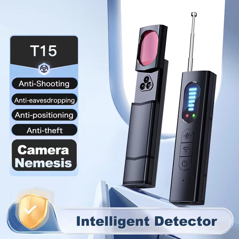 T15 Hidden Camera Detector RF Signal Scanner Anti-Spy Privacy Tool