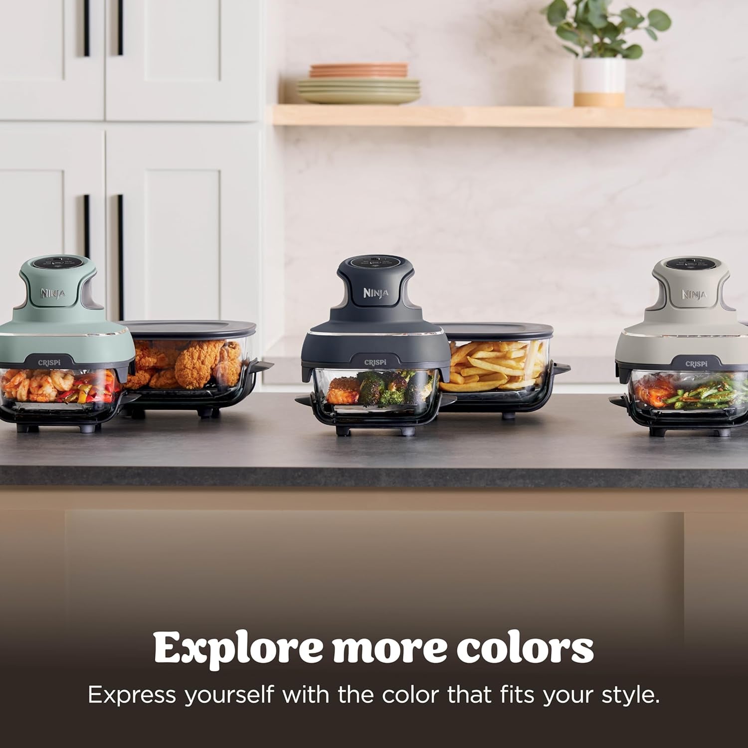 Ninja Crispi 4-in-1 Portable Glass Air Fryer Cooking System