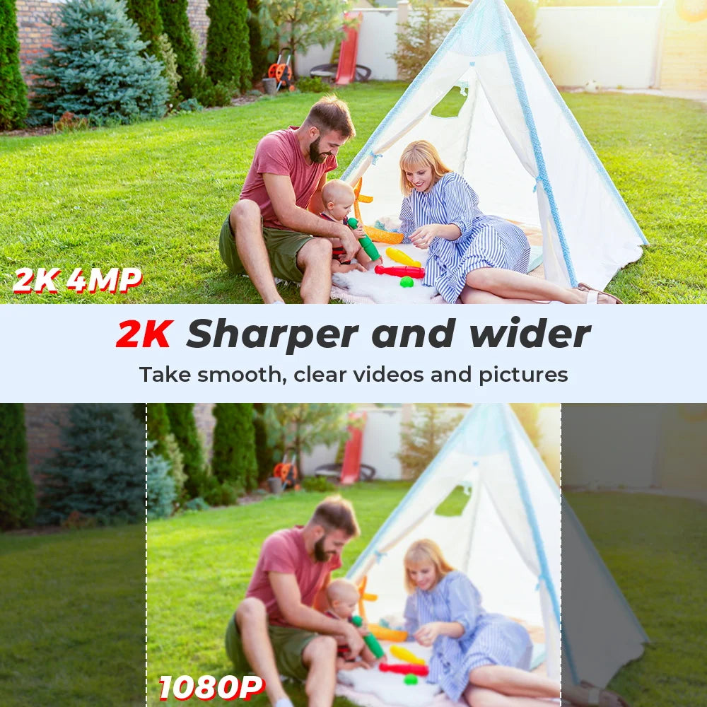 Outdoor WiFi PTZ Security Camera with AI Human Detection