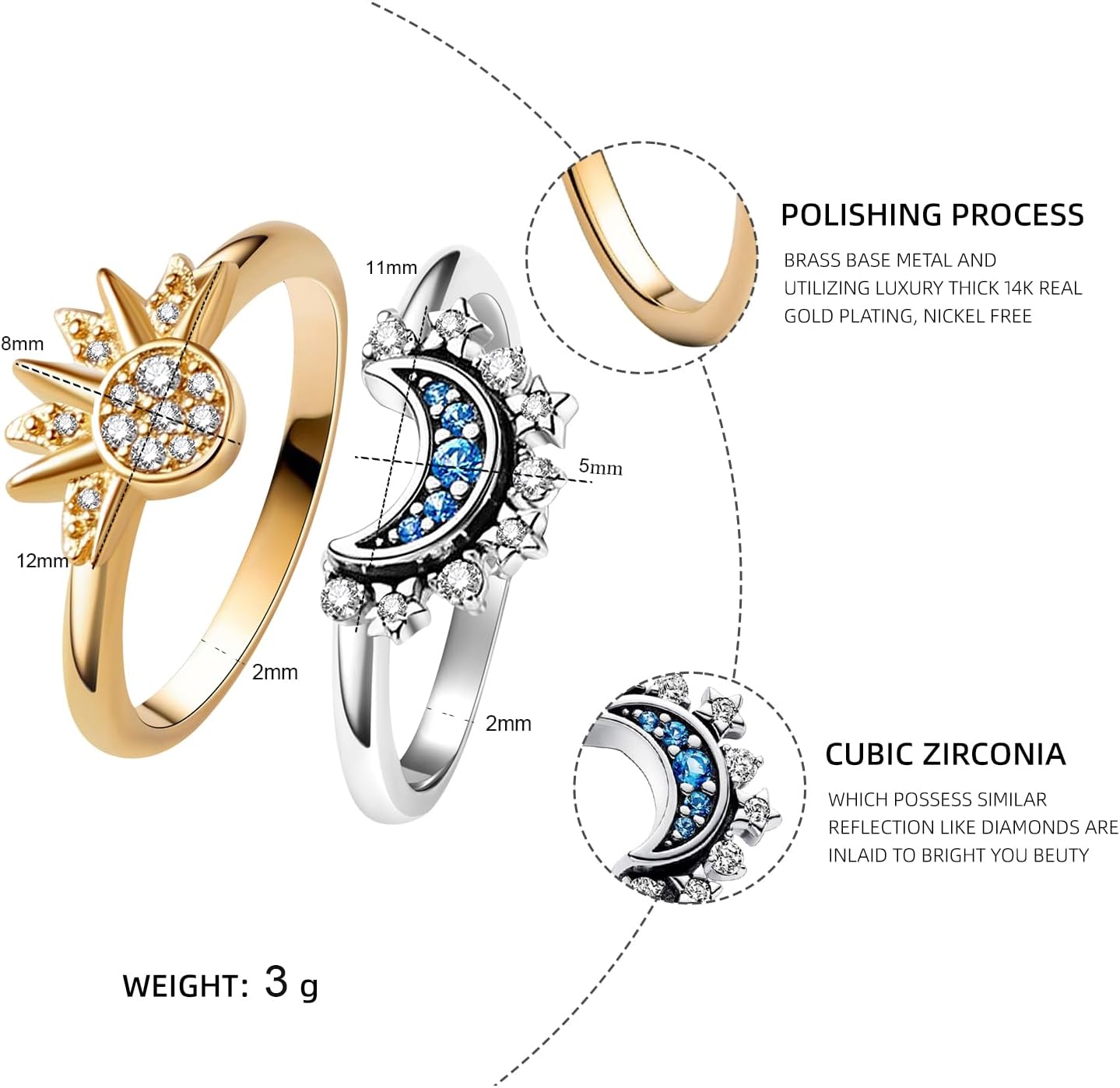 Celestial Sparkling Friendship Bracelet Gift for Women & Teens