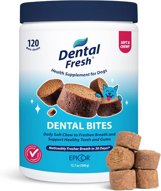 Dental Bites for Dogs, Daily Oral Care, 120 Count