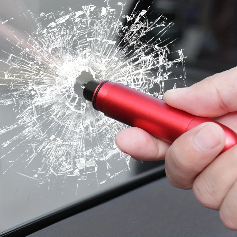 Car Emergency Escape Tool, Window-Breaking Hammer, Safety Hammer, Metal Car Window Breaker, Small and Space-Saving