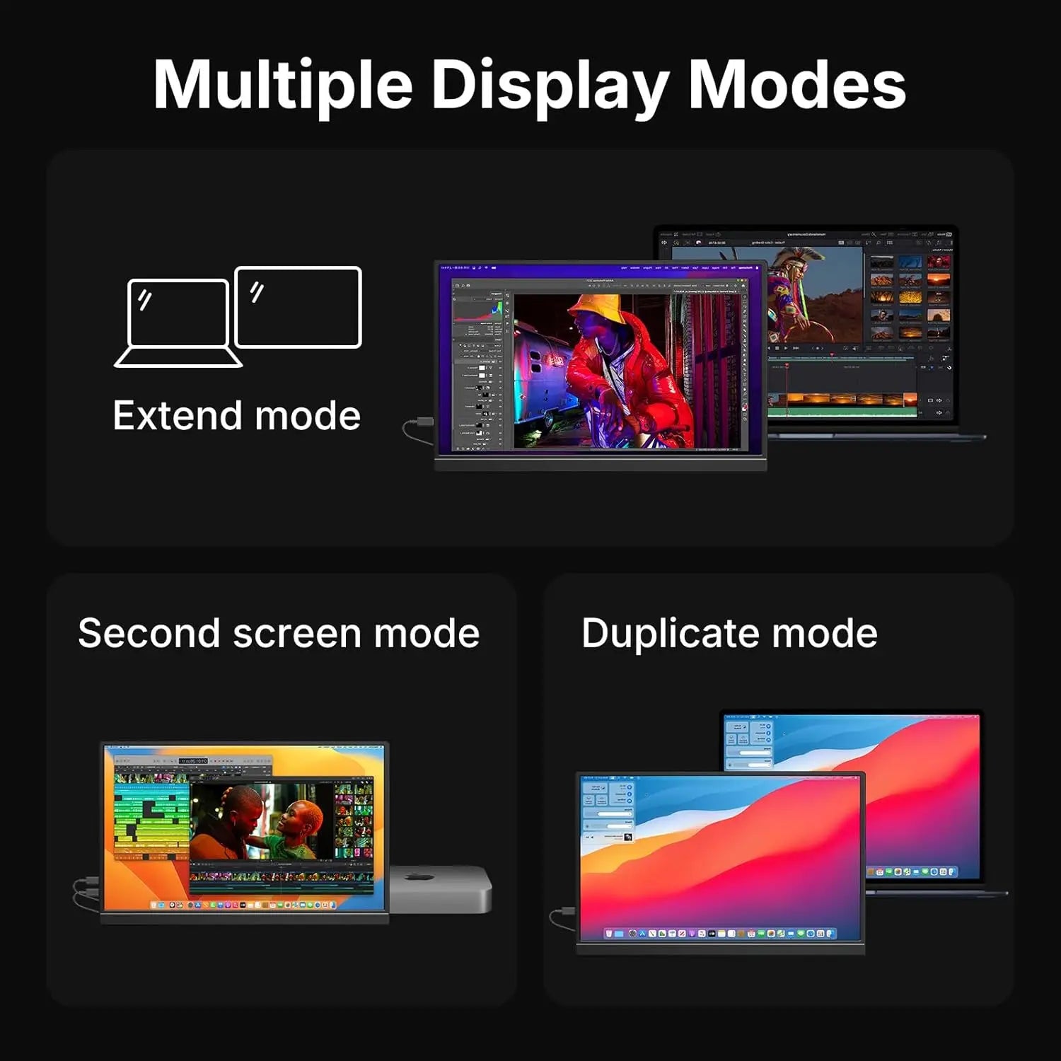 15.6-Inch Portable FHD Monitor for Laptop, Switch, PS5 & Work