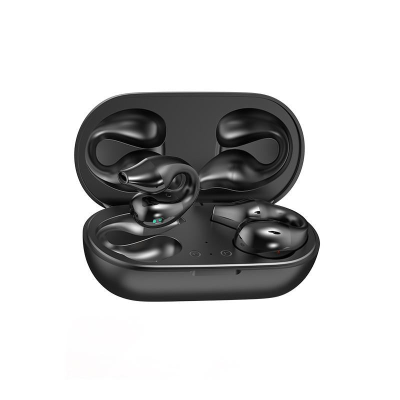 Open-Ear Ear Clip Bluetooth 5.2 Wireless Headphones with Mic