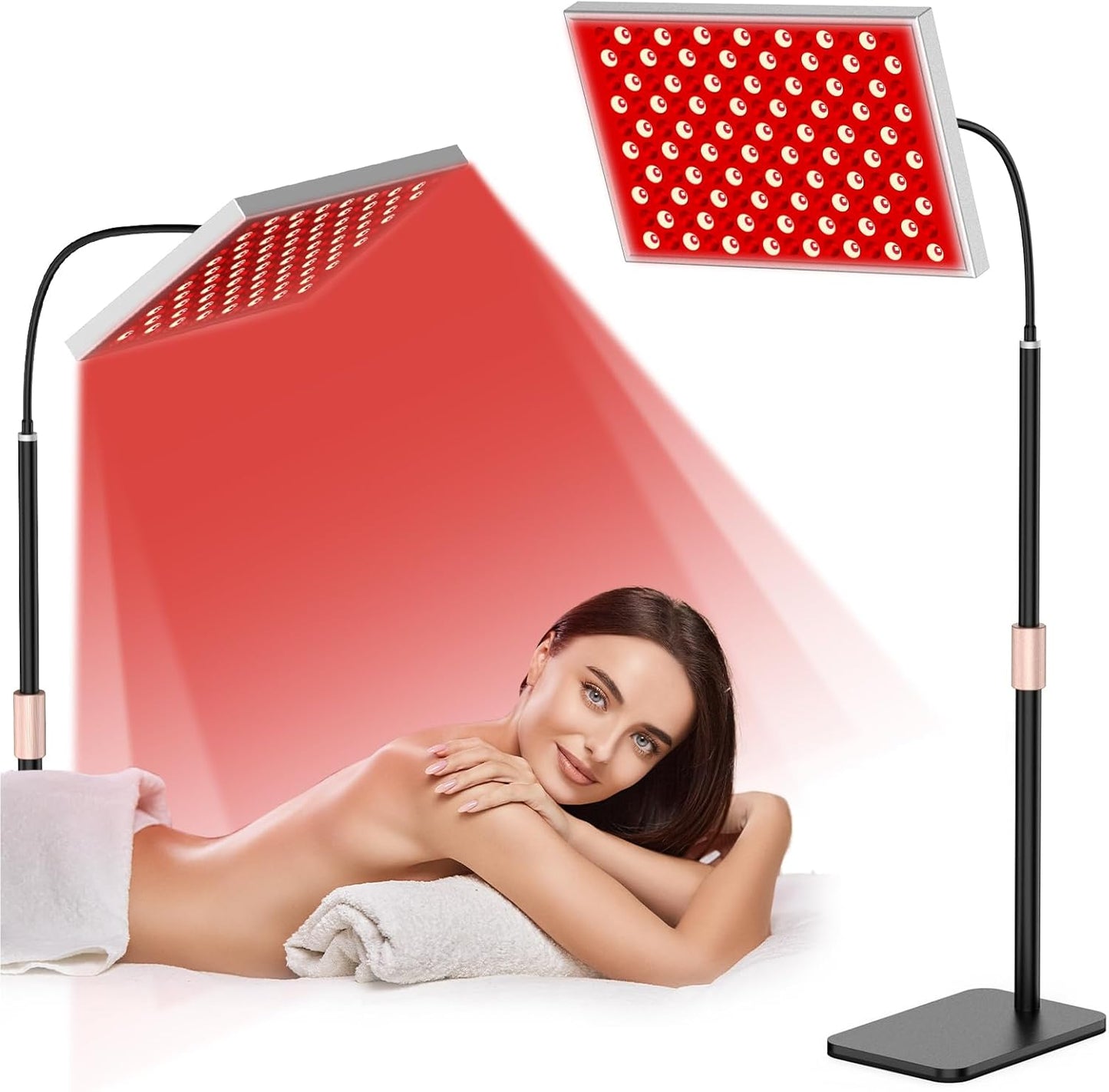 Red Light Therapy Panel Lamp with Stand 660nm & 850nm | i-Venoya