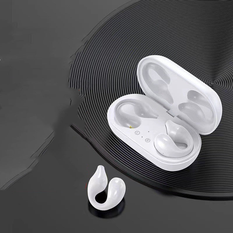 Open-Ear Ear Clip Bluetooth 5.2 Wireless Headphones with Mic