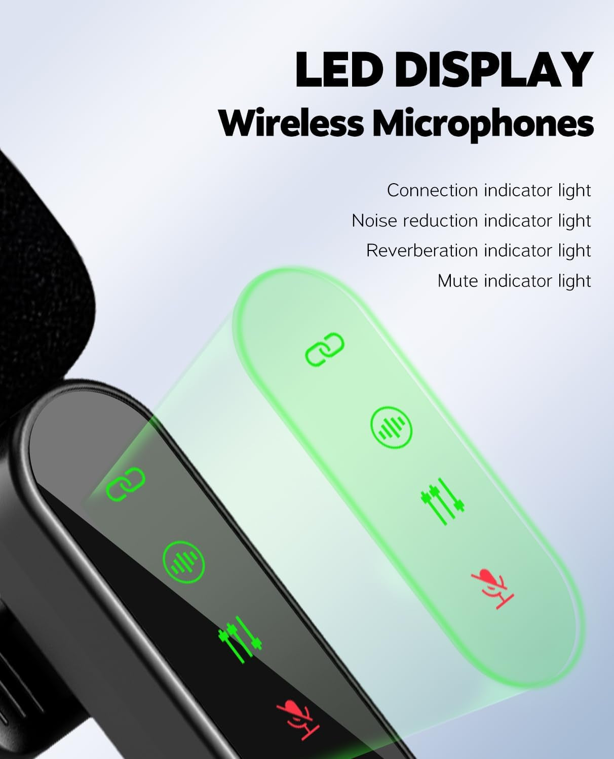 4-Pack Wireless Lavalier Microphone – Clip-On Mic for iPhone & Android