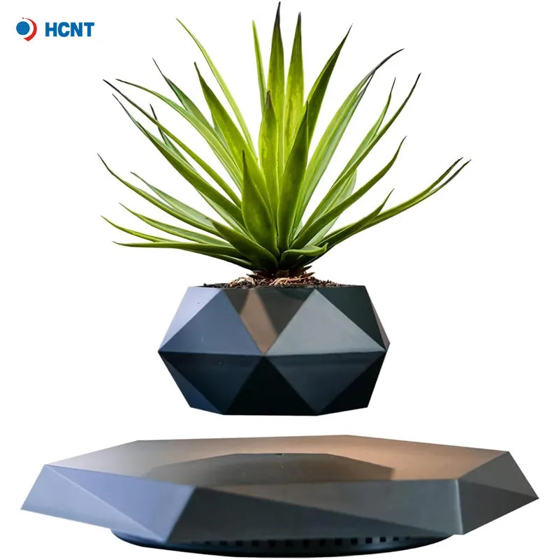 Magnetic Levitating Succulent Plant Pot – Floating Bonsai Desk Decor