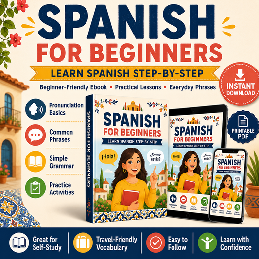 Spanish for Beginners Ebook | Learn Spanish Step by Step