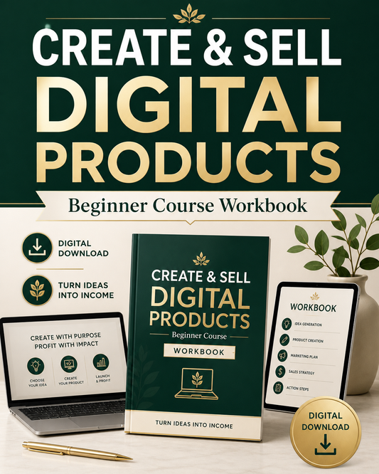 How to Create and Sell Digital Products Course Workbook