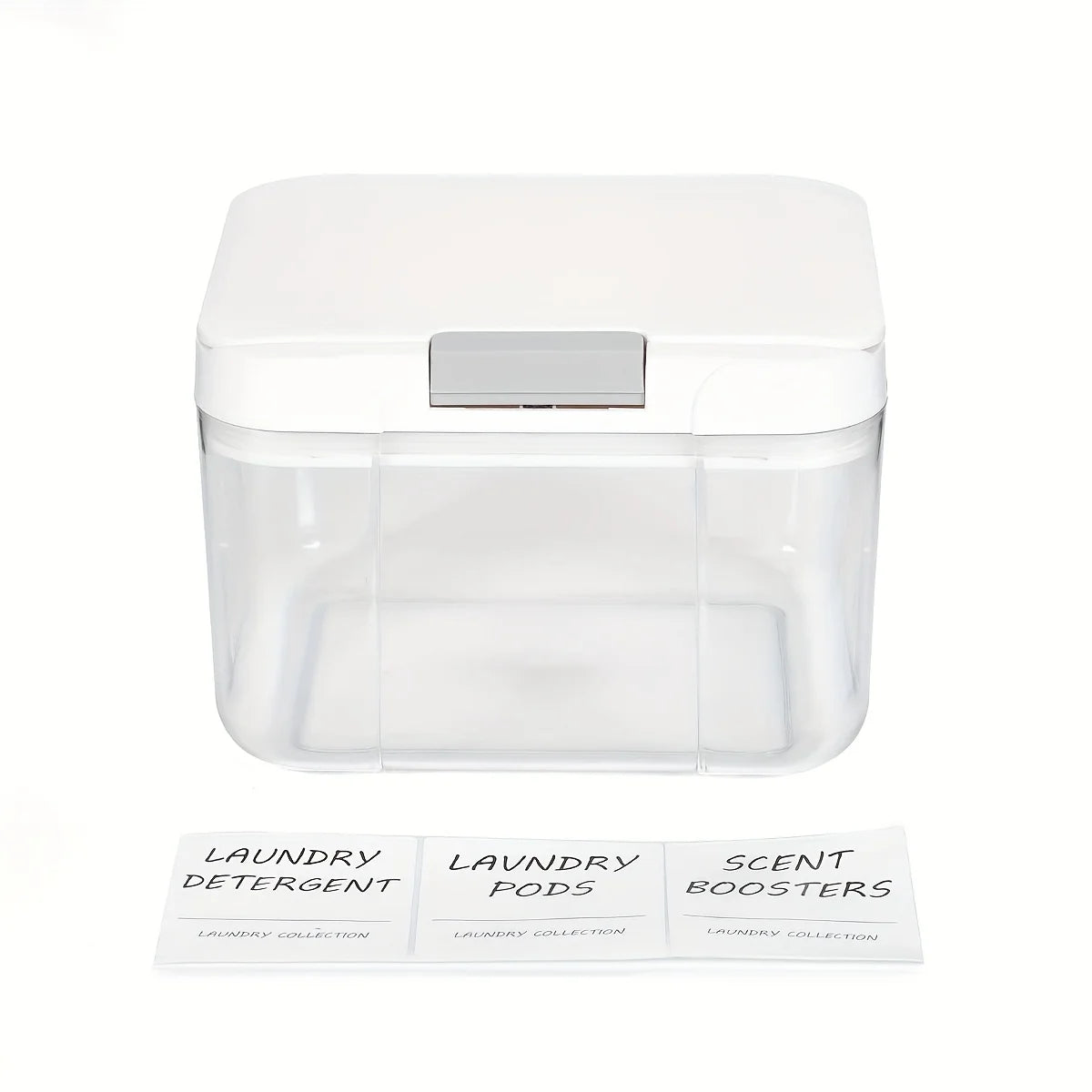 Laundry Pod Holder with Lid Laundry Pod Container,Sealed and Automatic Pop-Up, Large Capacity Holds Laundry Pods Organizer Box