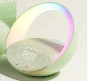 4-in-1 Bluetooth Speaker Wireless Charger Lamp with Alarm Clock
