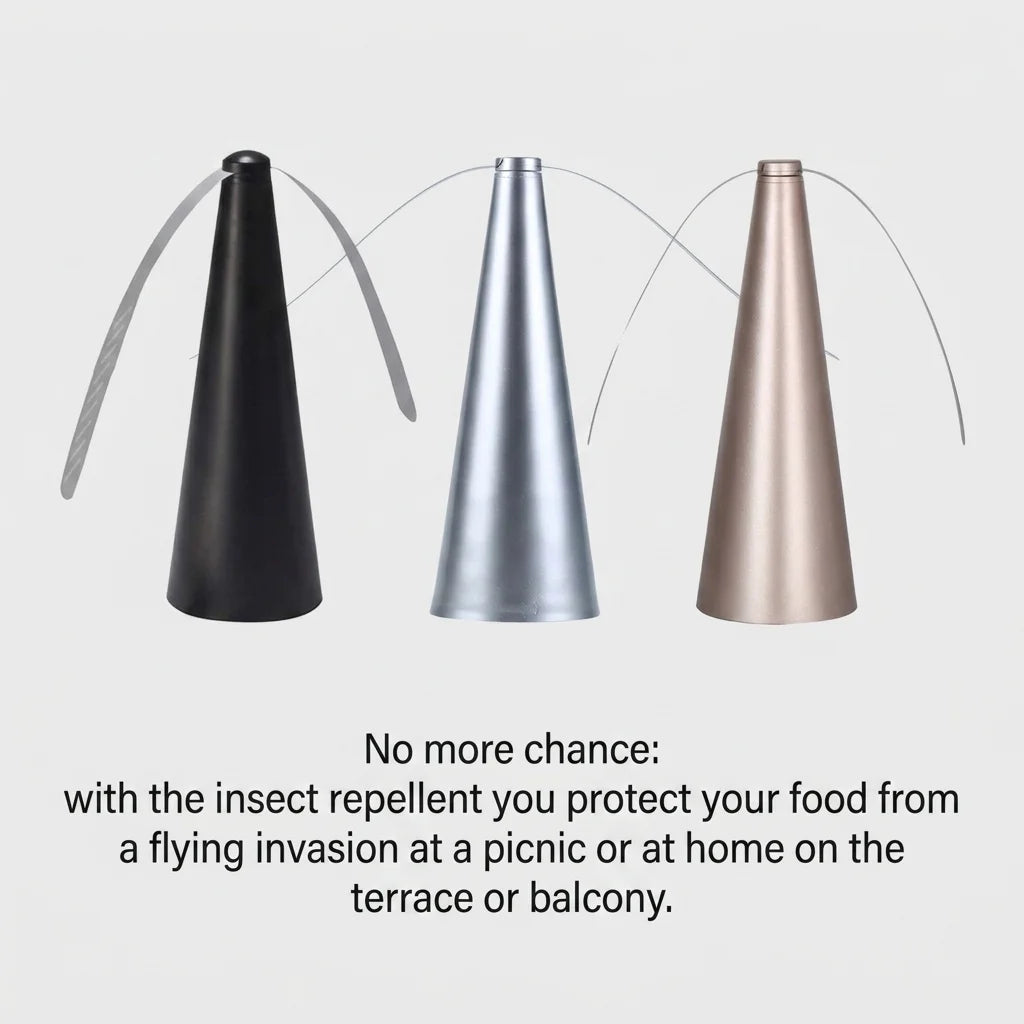 USB Cable/Dry Cell Outdoor Multifunctional Fly Repellent 360° Rotation Fan-Type Food Camping BBQ Food Mosquito Fruit Fly