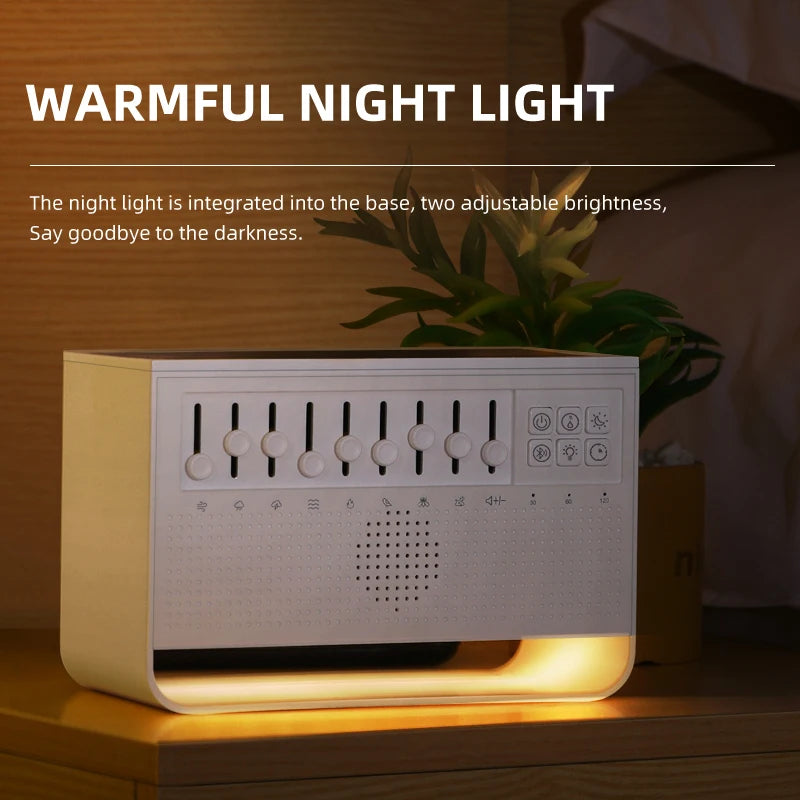 Flame Air Diffuser with White Noise Sounds & Bluetooth Music Player