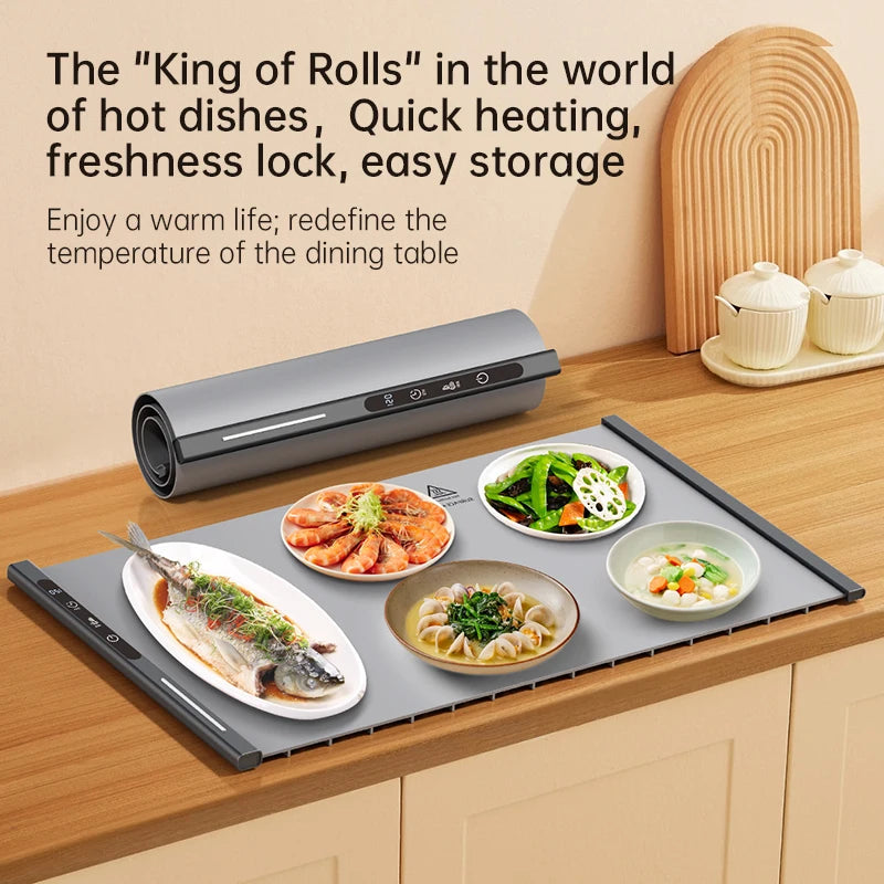 Electric Food Warming Mat | Foldable Portable Plate Warmer
