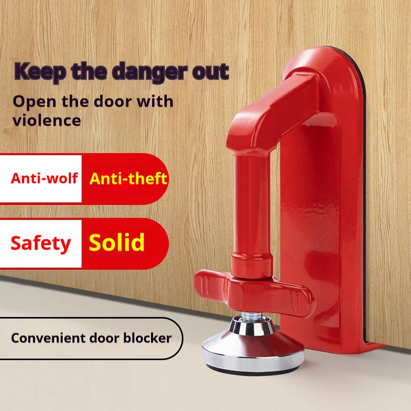 Portable Safety Jammer Door Stopper for Travel Hotel Apartment