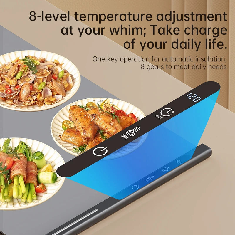 Electric Food Warming Mat | Foldable Portable Plate Warmer