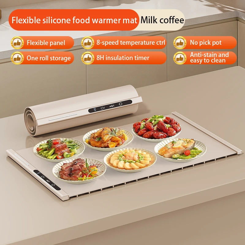 Electric Food Warming Mat | Foldable Portable Plate Warmer
