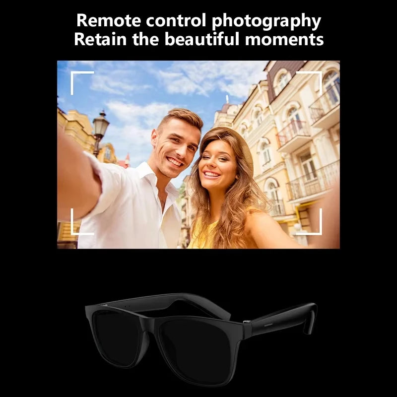 AI Smart Camera Glasses 8K Photo Recording Bluetooth5.4 Remote Control Touch Translator Voice Assistant Wireless Sunglass
