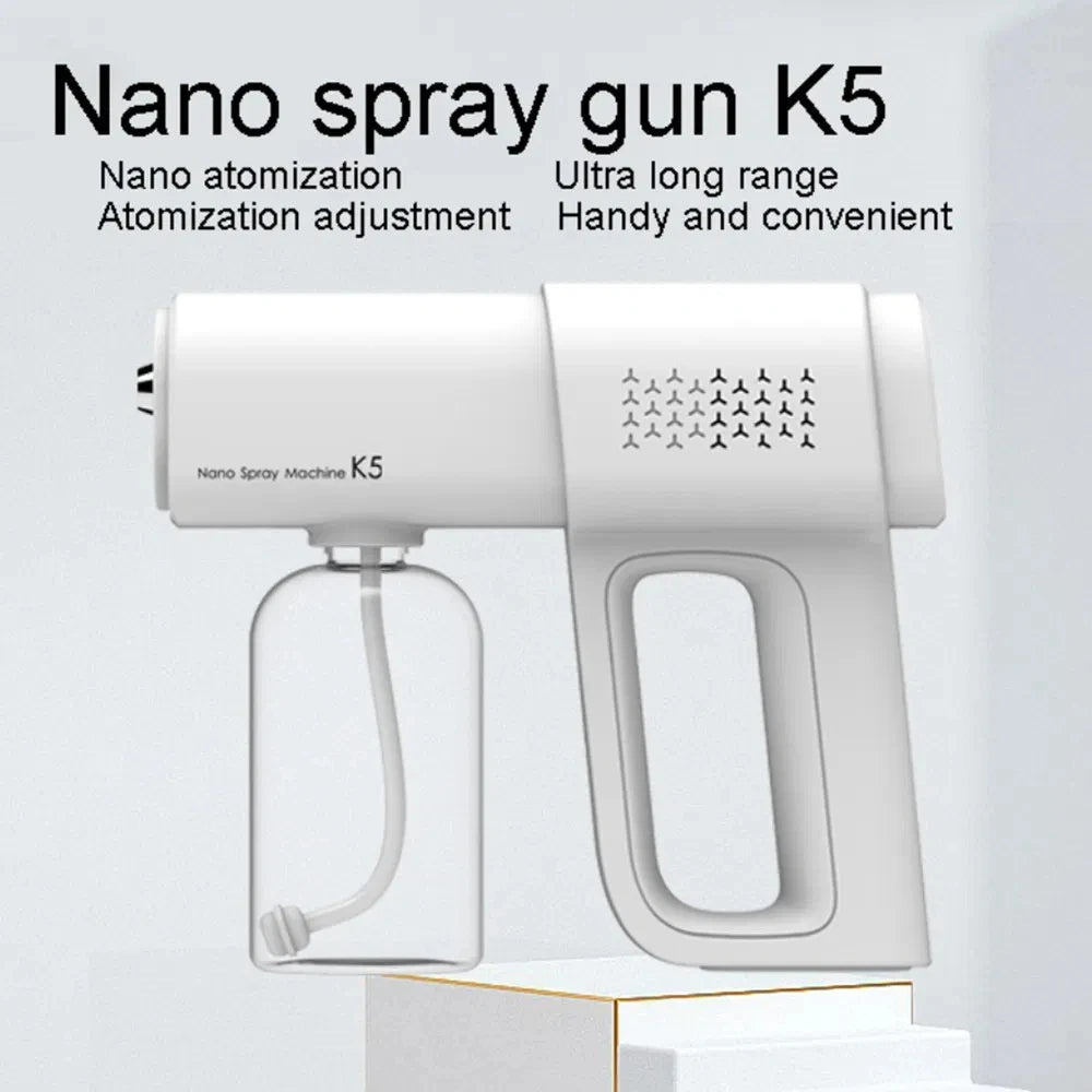 K5 Electric Nano Mist Spray Gun – 380ml Type-C Rechargeable Sprayer