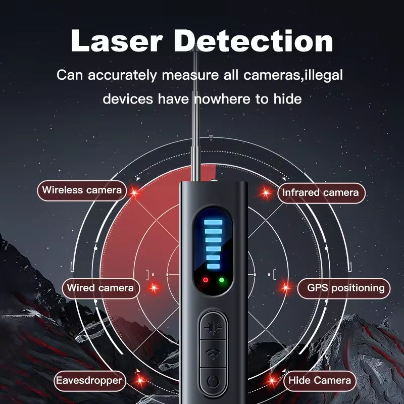 T15 Hidden Camera Detector RF Signal Scanner Anti-Spy Privacy Tool