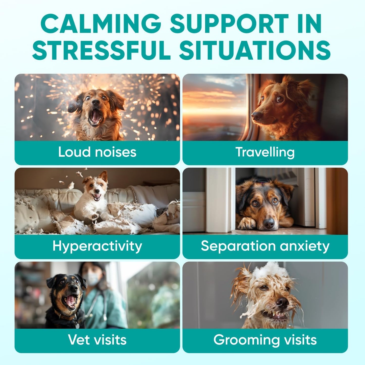 Pawzitive Pets Hemp Calming Chews for Dogs – 120 Soft Treats