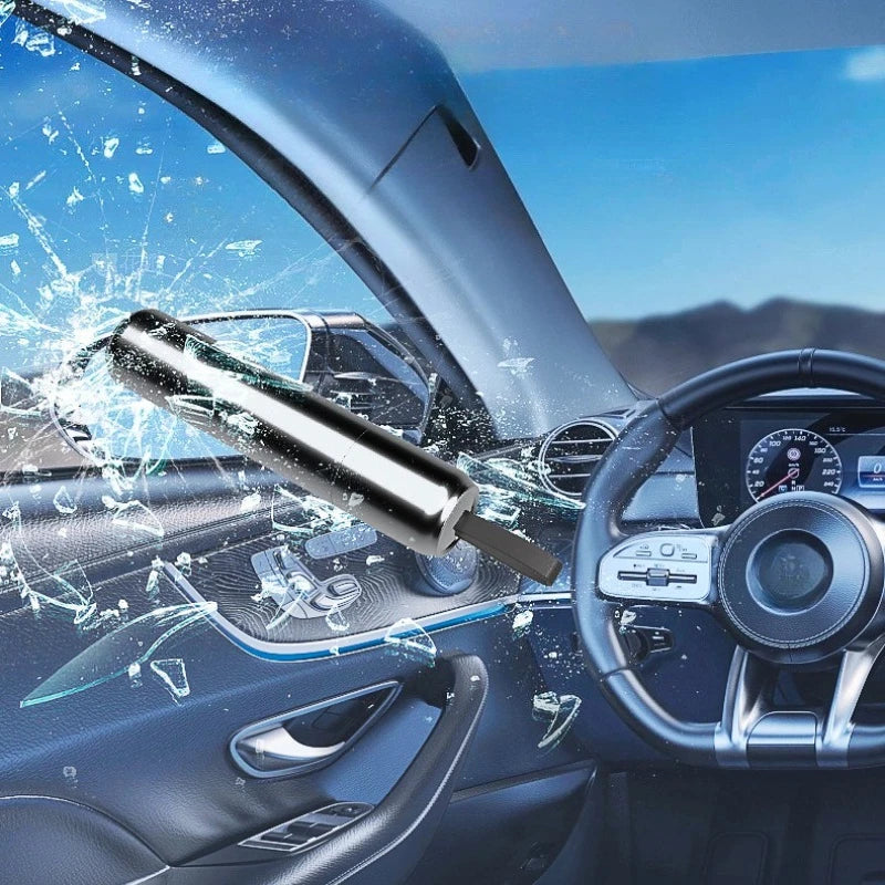 Car Emergency Escape Tool, Window-Breaking Hammer, Safety Hammer, Metal Car Window Breaker, Small and Space-Saving